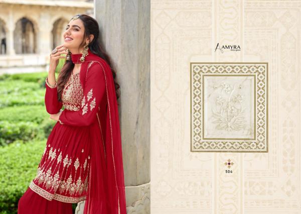 Amyra Florence Georgette Exclusive Embroidery Designer Salwar suit